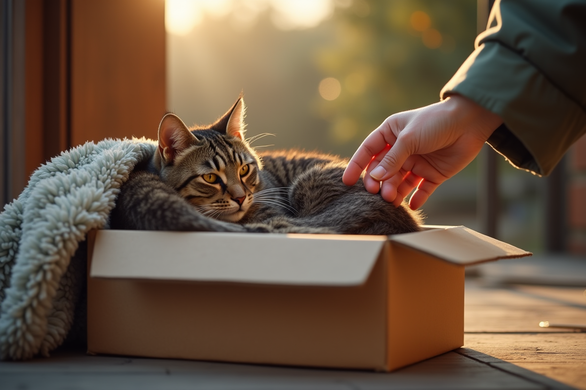 chat abandonné