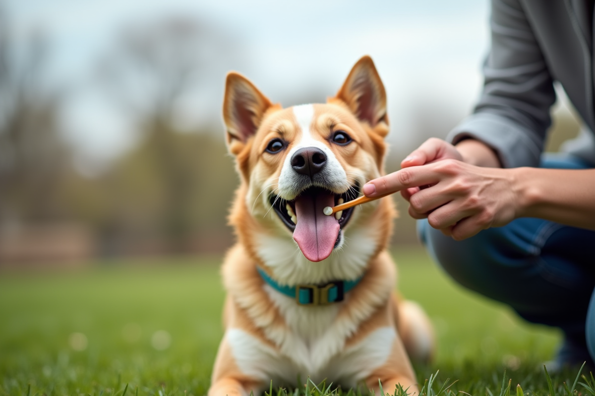 chien brosse