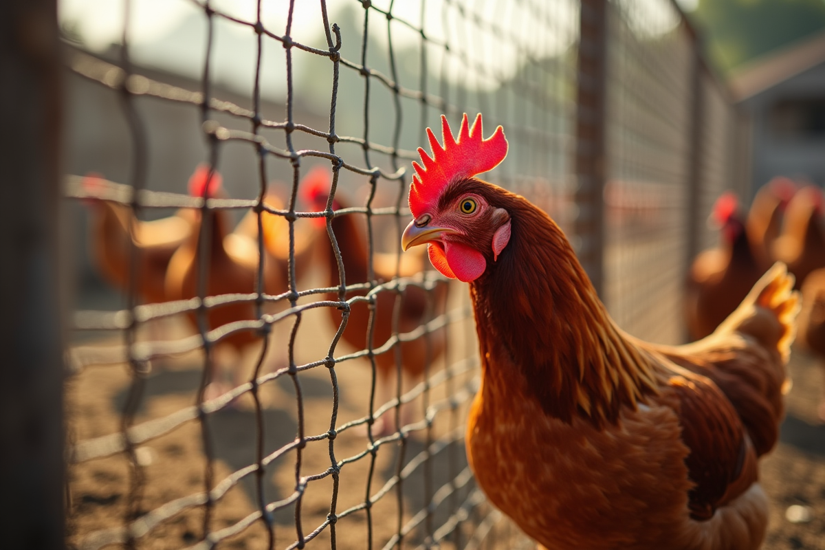 grillage poules