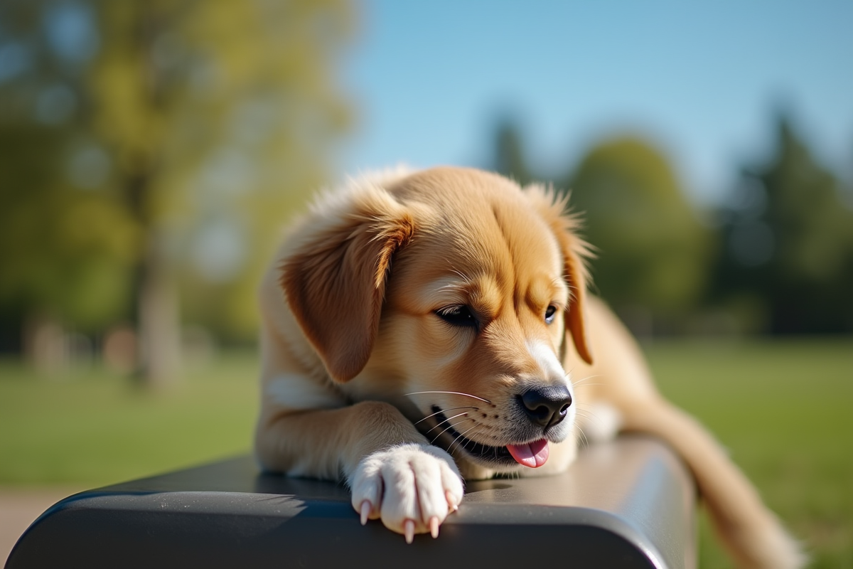 chien fatigue