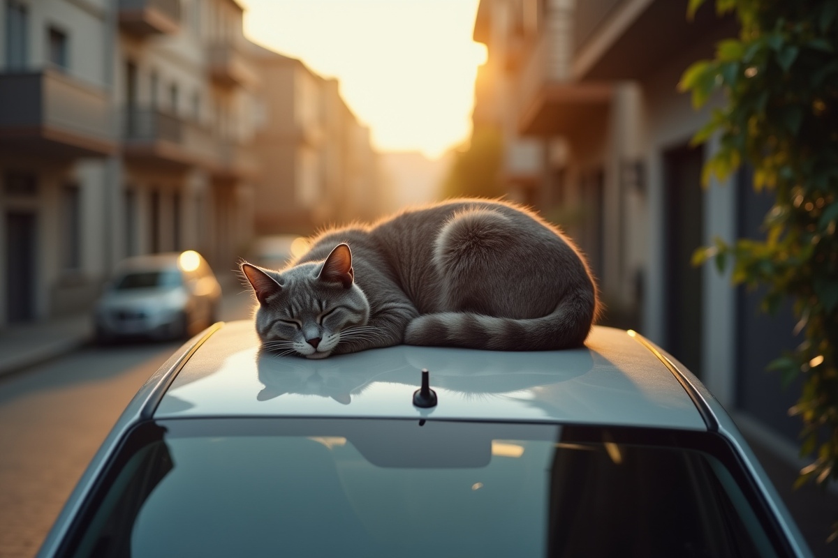chat extérieur