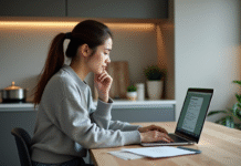 Message à la SPA : comment envoyer facilement une demande d’adoption ? Jeune femme souriante sur un ordinateur pour adoption d'animaux