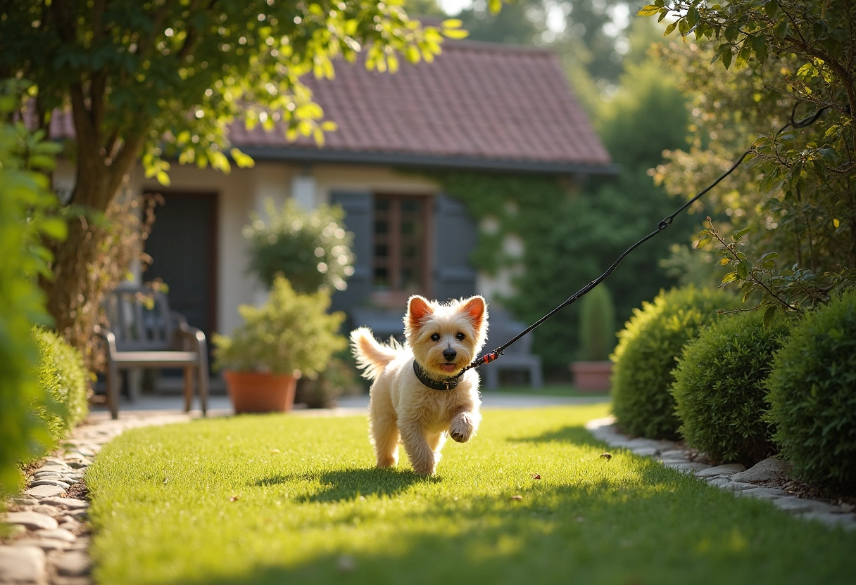 chien clôture