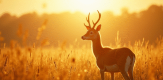 Zeste debout sous un grand soleil brillant
